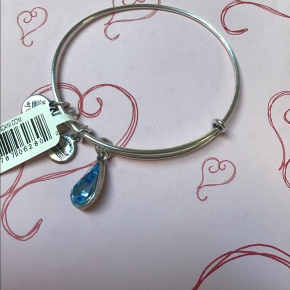 Alex & Ani Living water teardrop bracelet NWT been kept in plastic pretty - Picture 2 of 7